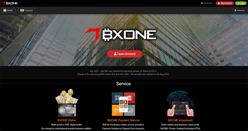 BXONEとは法定通貨や暗号資産を扱うオンラインウォレット